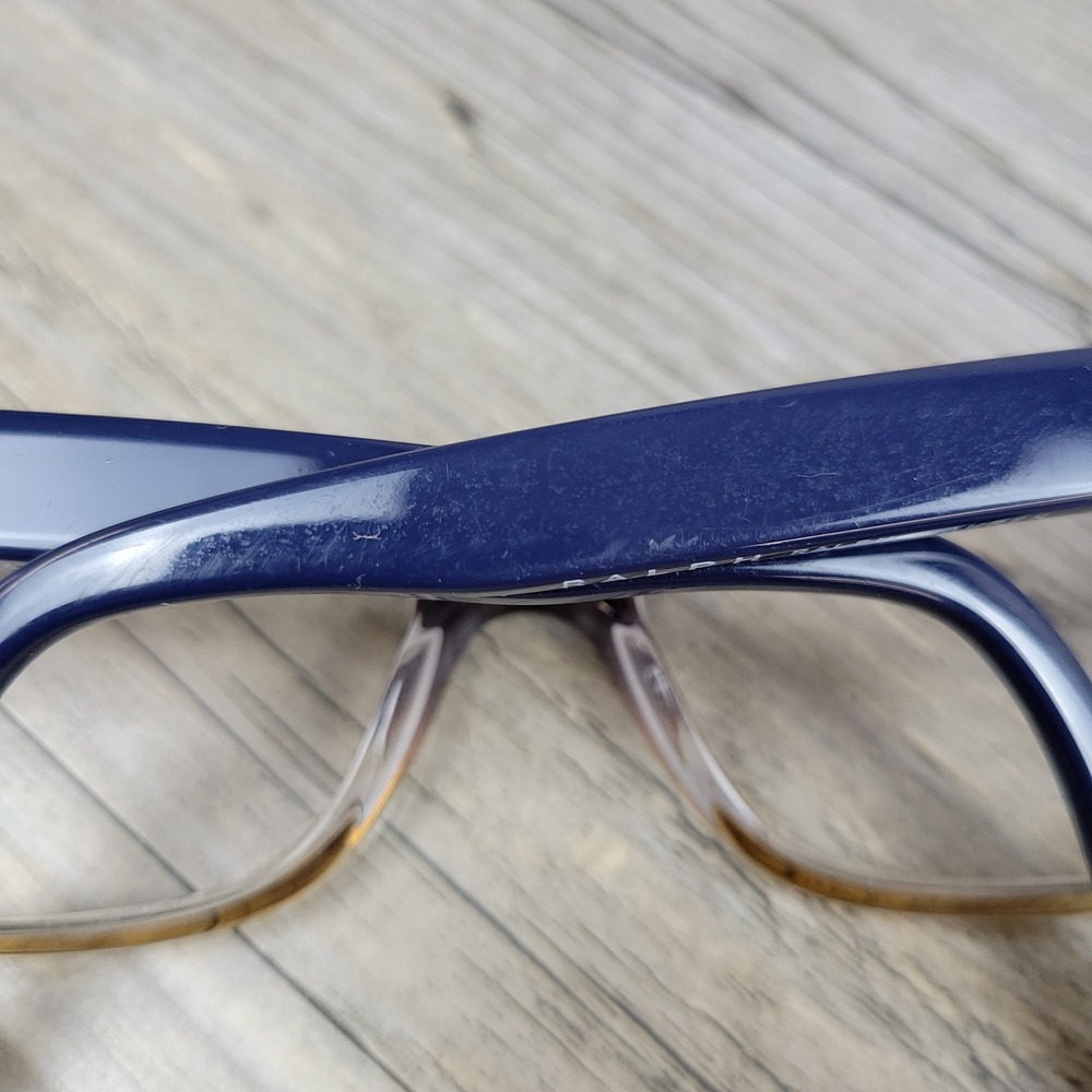 Ralph Lauren Eyeglass Frames RA7064 1114 Brown Navy Women 52-16-135 - Picture 10 of 15